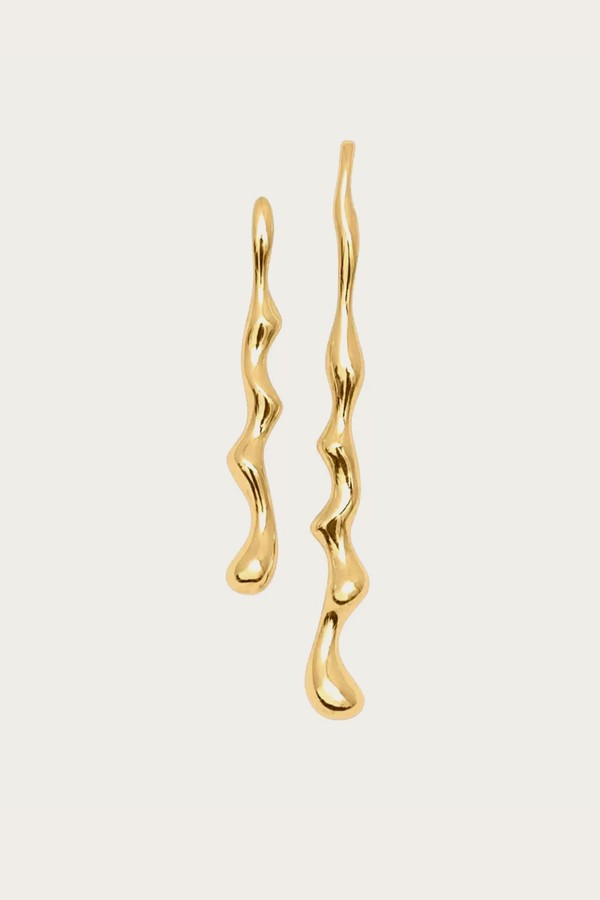 Poem Twin Earrings In Gold Vermeil