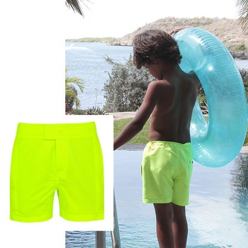 Neon Yellow Tailored Swim Short from Sunuva