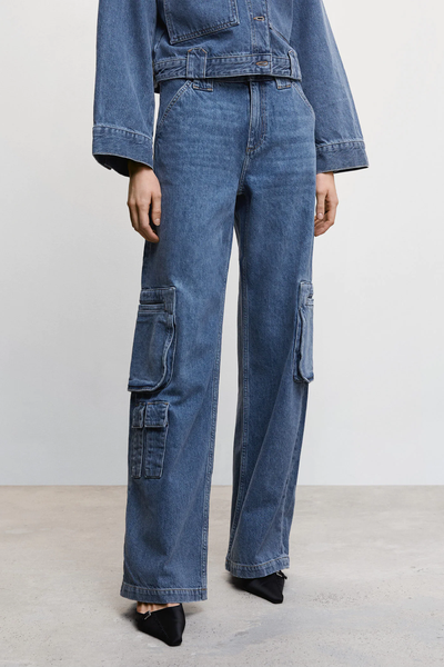 Multi-Pocket Cargo Jeans from Mango