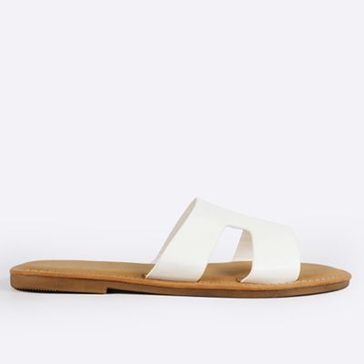 H Cutout Open Toe Slide Sandals from Shein