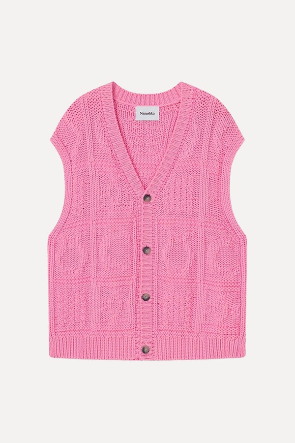 Terence Cable-Knit Cotton-Blend Vest