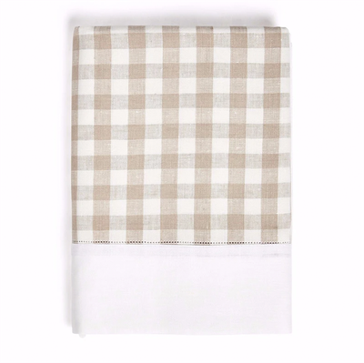Gingham Linen Tablecloth from Rebecca Udall