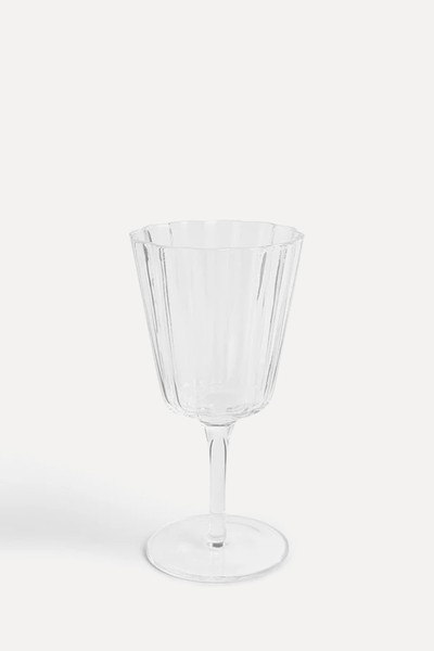 Scalloped Wine Glass