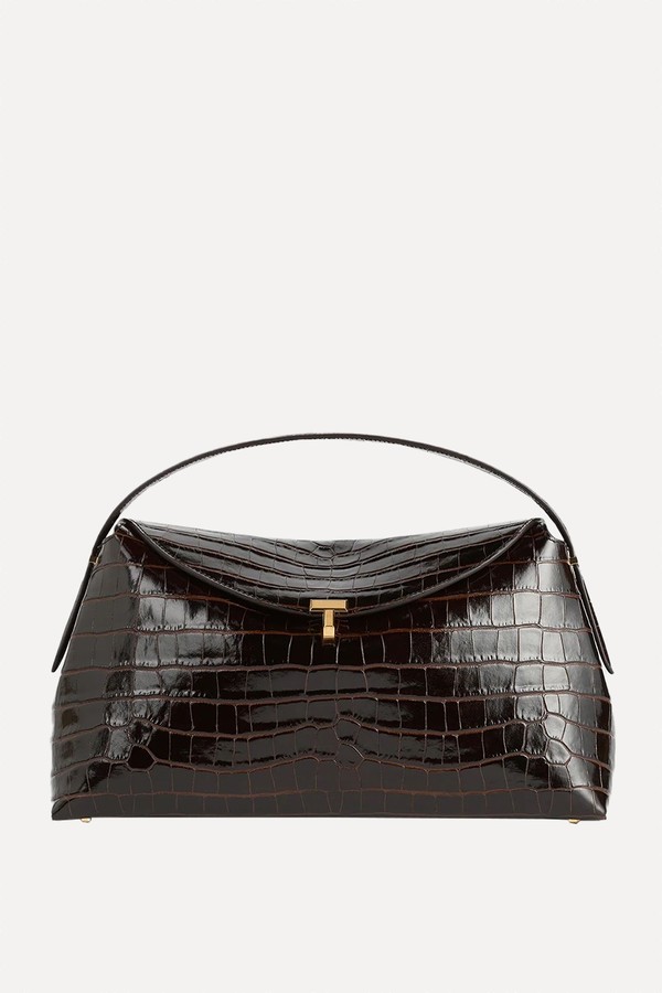 x from T-Lock Croco-Embossed Top Handle, £1,100 | Toteme