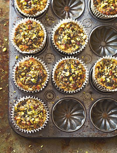 Orange, Poppy & Pistachio Muffins 