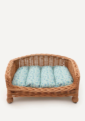 Amelie Rattan Dog Bed from Coco & Wolf