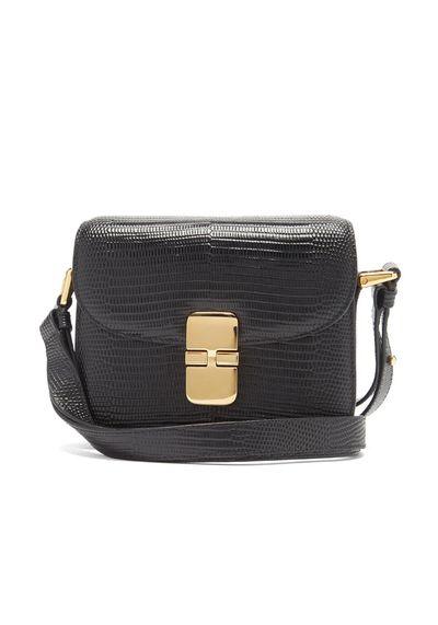 Grace Mini Lizard-Effect Leather Cross-Body Bag from A.P.C.