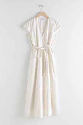 Linen Midi Wrap Dress from & Other Stories
