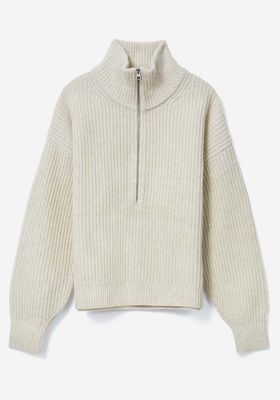 The Felted Merino Half-Zip Sweater from Everlane