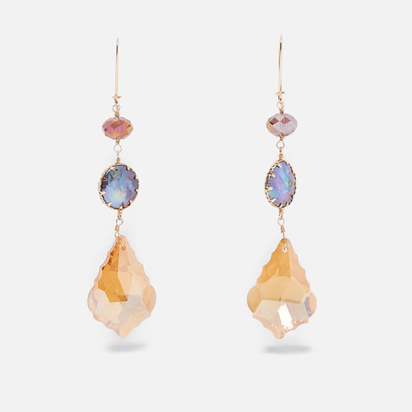 Iridescent Pearl Earrings from Zara