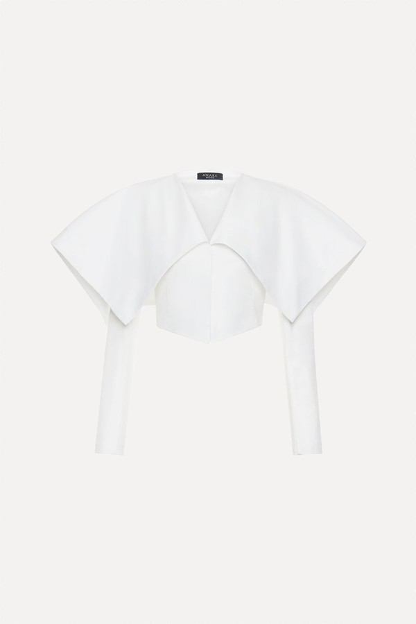 Collared Wool Blazer from A.W.A.K.E. Mode