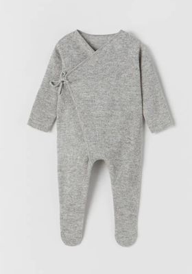 Cashmere Knit Wrap Jumpsuit from Zara