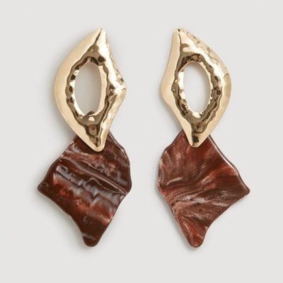 Resin Earrings from Mango