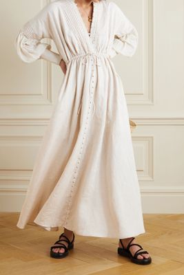 Melinda 2.0 Lace-Trimmed Linen Maxi Dress from Joslin
