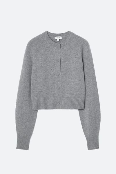 Cropped Wool-Blend Cardigan from COS