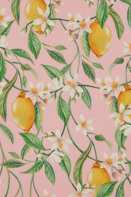 Lemon Blossom Silk Satin from Liberty Fabrics