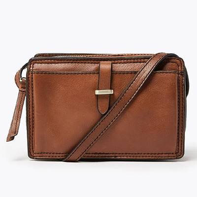 Leather Crossbody Camera Bag