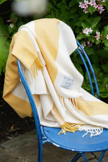 The Keats Merino Lambswool Throw, £185 | Issy Granger 