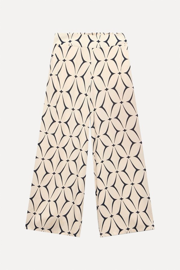 Geometric Print Wide Leg Trousers from MINT VELVET