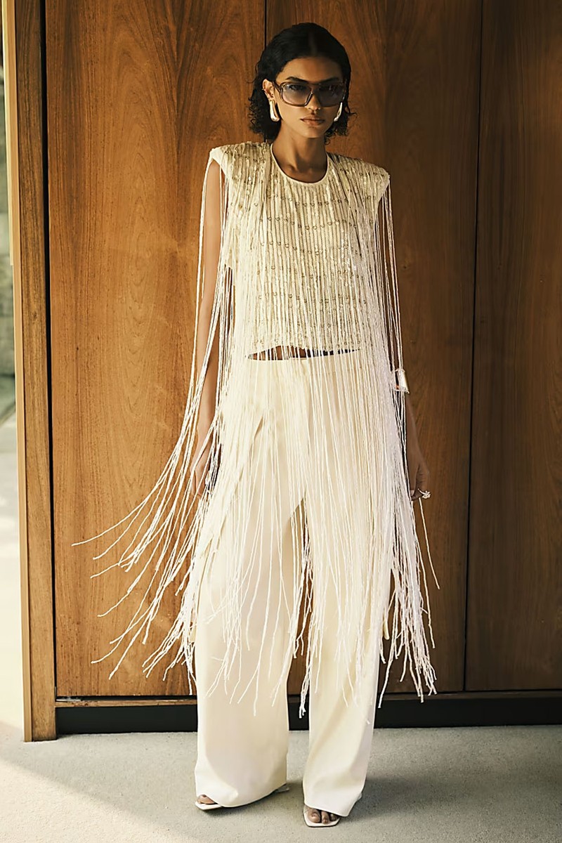 Fringe Sequin Waistcoat from River Island