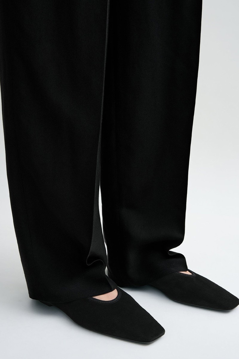 Minimalist Suede Ballerinas from TOTEME