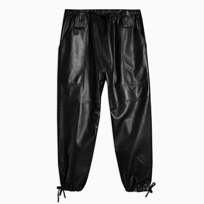 Premium Leather Joggers