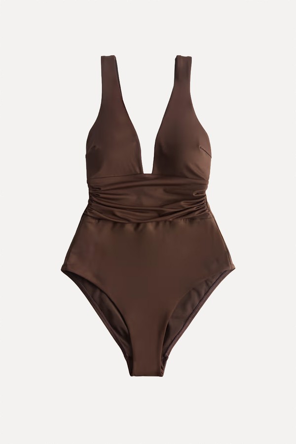 Tummy Control Deep Plunge Swimsuit from Marks & Spencer