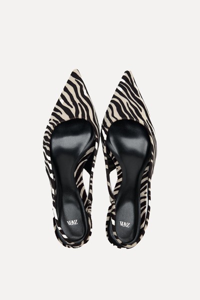 Animal Print Slingback Shoes from Zara