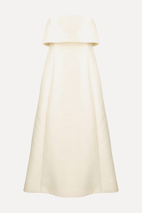 Strapless Dupioni Midi Dress from Toteme