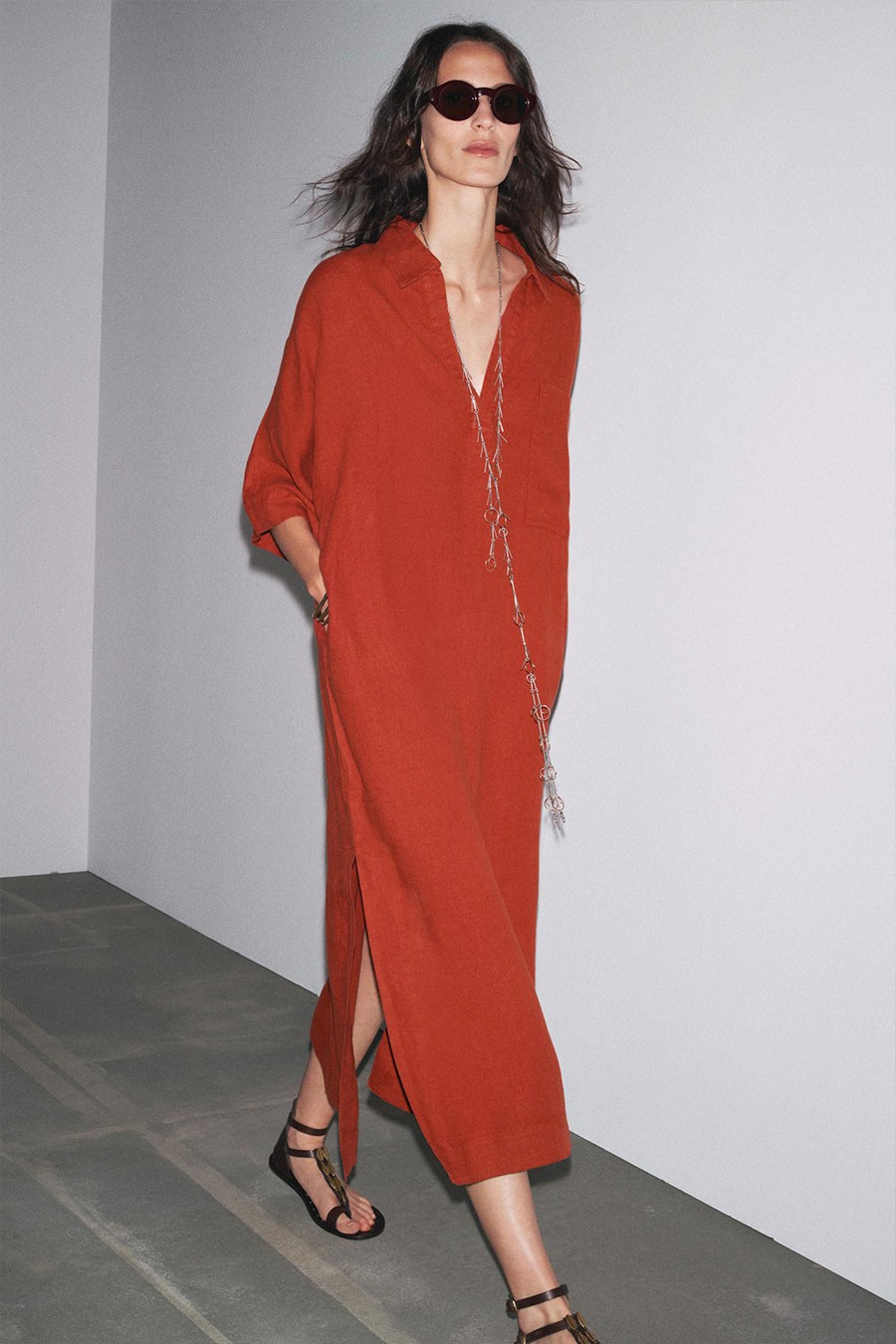 100% Linen Tunic Dress from Zara