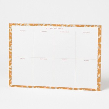 Popova Floral Print Desk Pad from Oliver Bonas