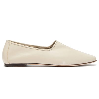 Petra High-Cut Vamp Leather Loafers from By Far