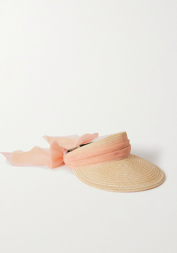 Ricky Organza-Trimmed Visor from Eugenia Kim