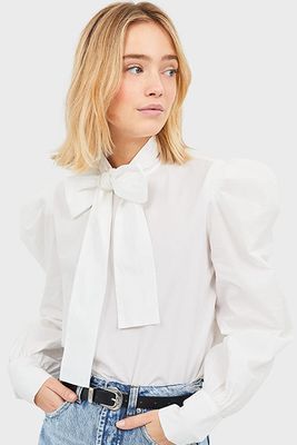 Blouse With Neck Bow from Stradivarius