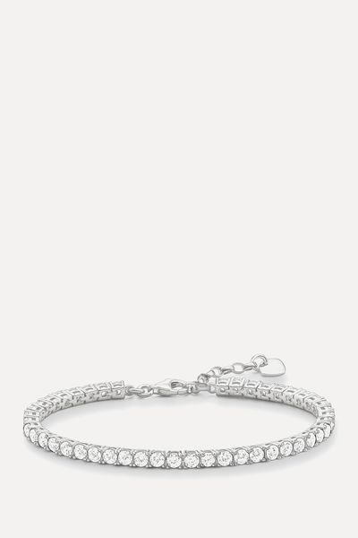 Tennis Bracelet With White Stones Silver  from Thomas Sabo