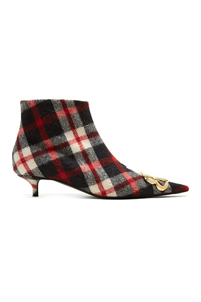 Tartan BB Ankle Boots from Balenciaga