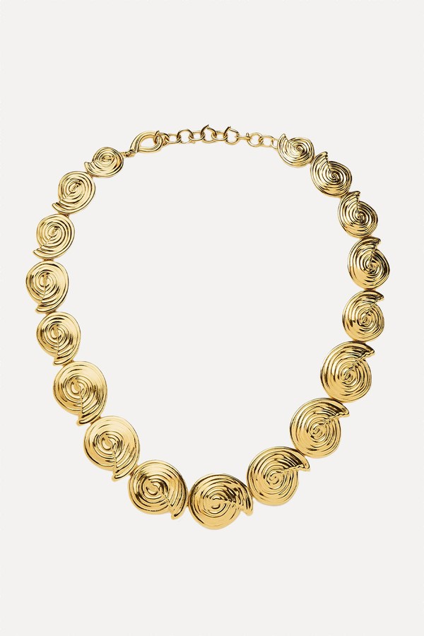 Spiral Statement Chain Necklace