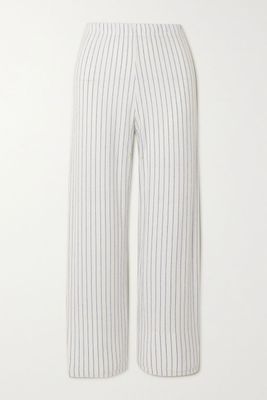 Lauren Cropped Striped Straight Leg Pants from Leset