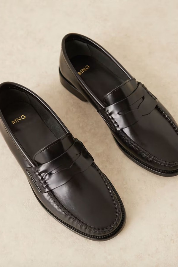  Classic 100% Leather Loafers from Mango