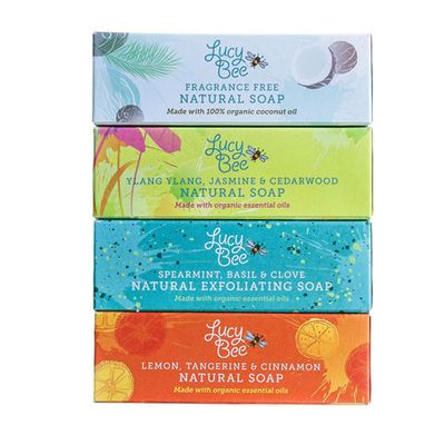 Set of 4 Natural Soaps from Lucy Bee