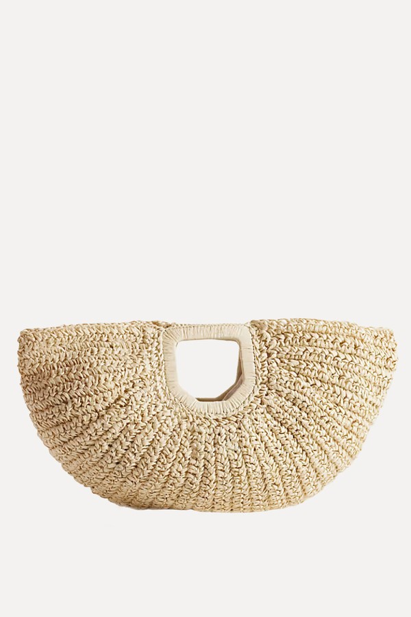 Fanned Straw Grab Bag from Glamorous
