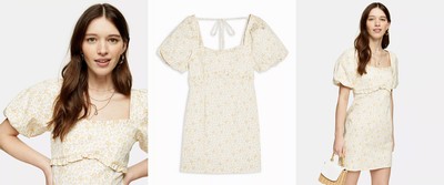 Ecru Floral Poplin Tea Dress, £35 (was £39)