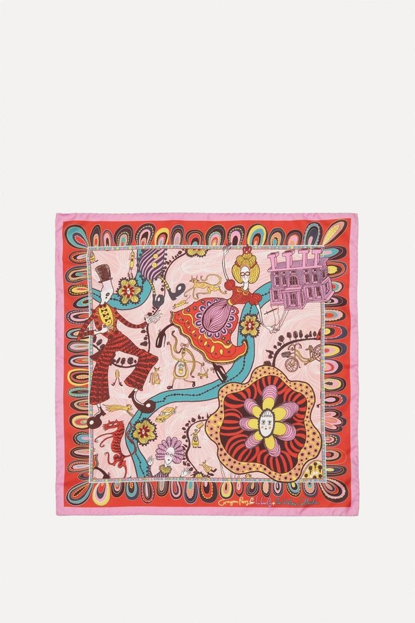 Grayson Perry For Liberty Shirley Smith Silk Scarf from Liberty 