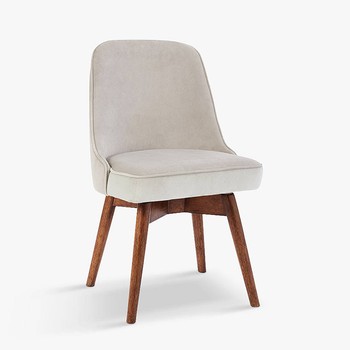 Mid-Century Velvet Swivel Office Chair from West Elm