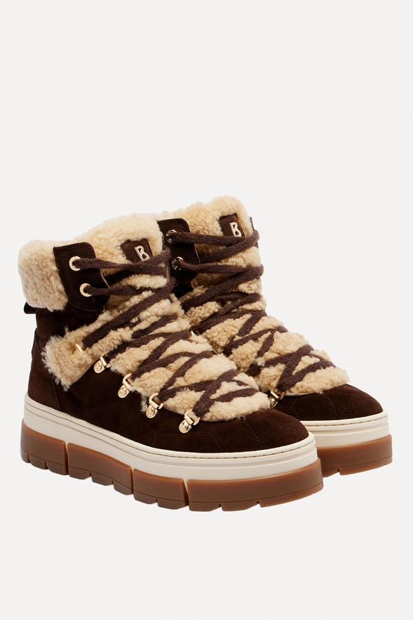 Vaduz Suede & Shearling Ankle Boots from Bogner