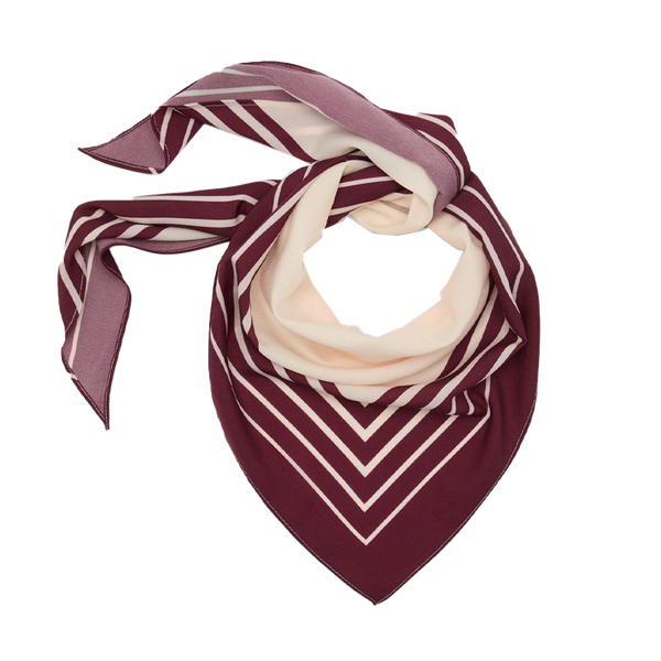 Striped Satin Scarf from Mango