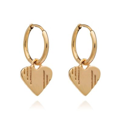 Mother Of Daughters Heart Huggie Hoops from Rachel Jackson