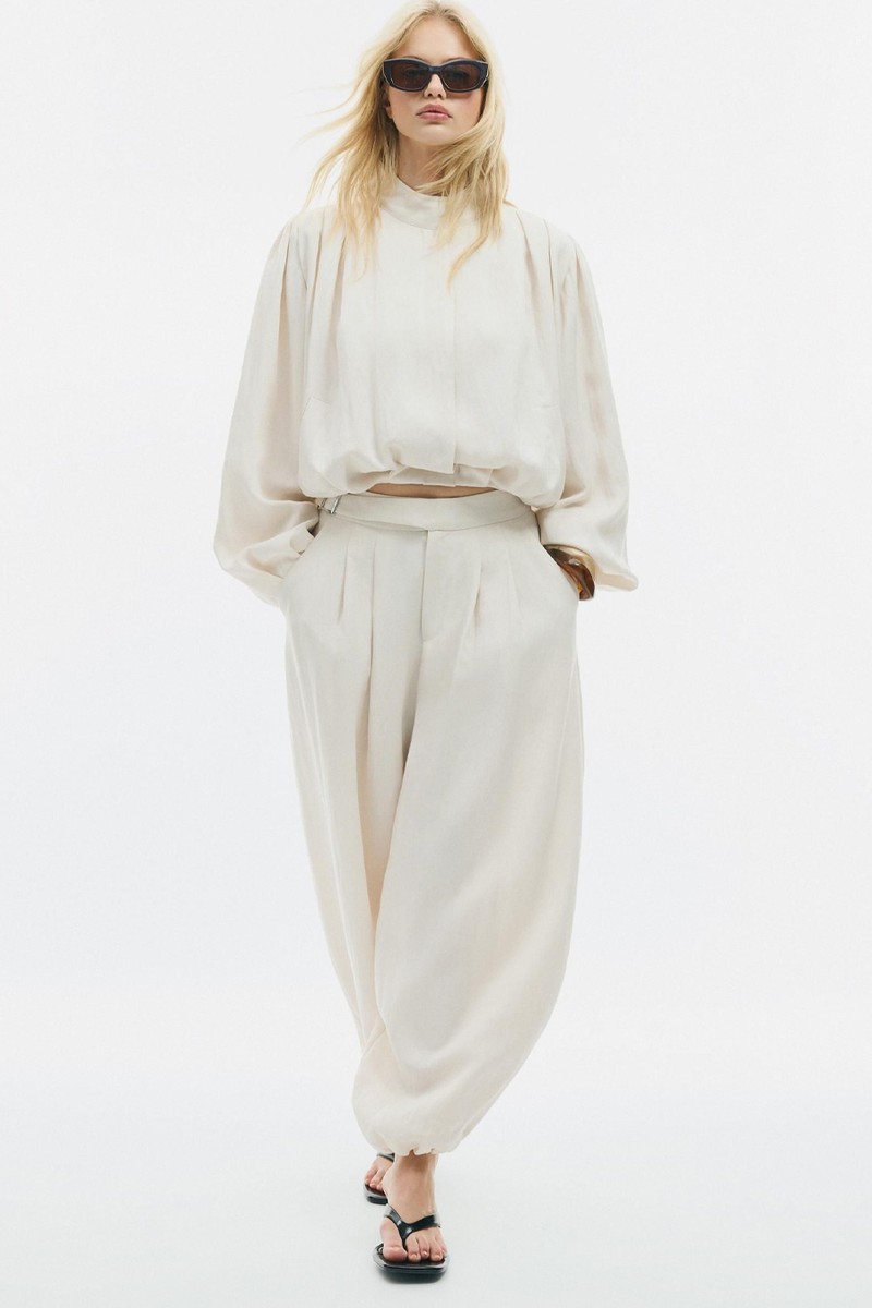 Flowing Pleated Bomber from Stradivarius