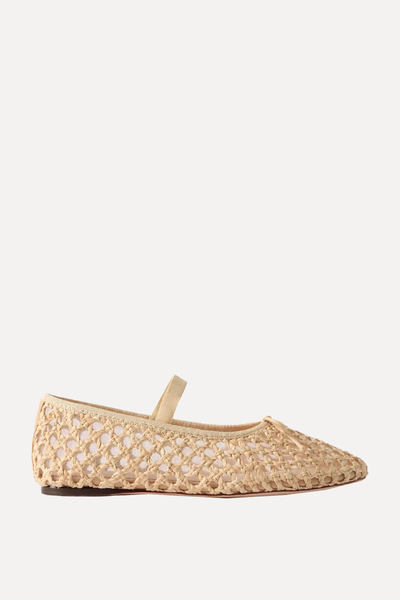 Leonie Woven Raffia Ballet Flats from Loeffler Randall