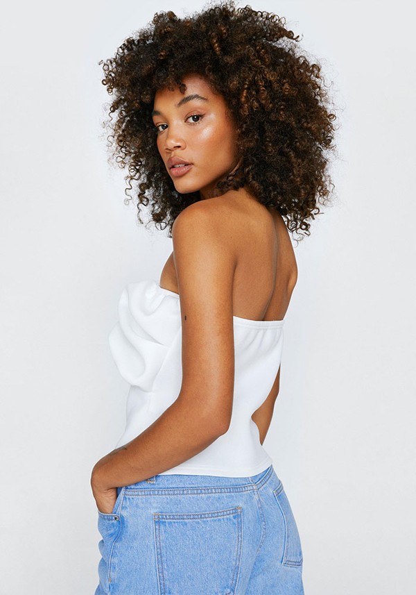 Ruffle Bandeau Top